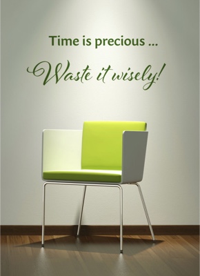 Time is precious ... Waste it wisely!
