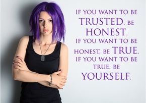 If You want to be trusted ...
