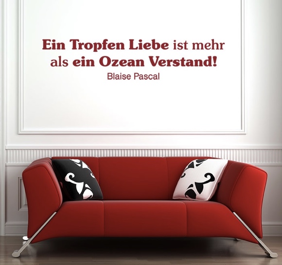 Ein Tropfen Liebe ist mehr als ein Ozean Verstand!
