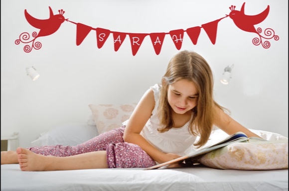 Vögel mit Wimpelband